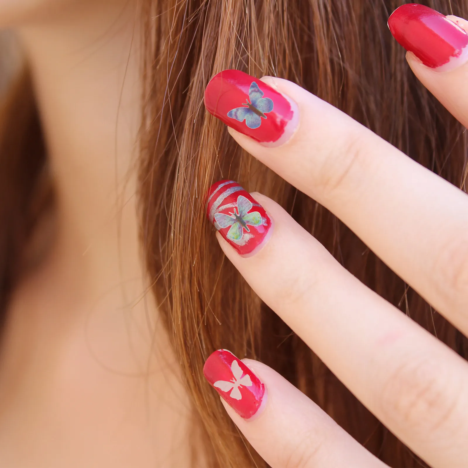 Декоративные элементы для маникюра в виде бабочек с блестками, искусственные пластиковые накладки для ногтей
Декоративные элементы для маникюра в виде бабочек с блестками, искусственные пластиковые накладки для ногтей