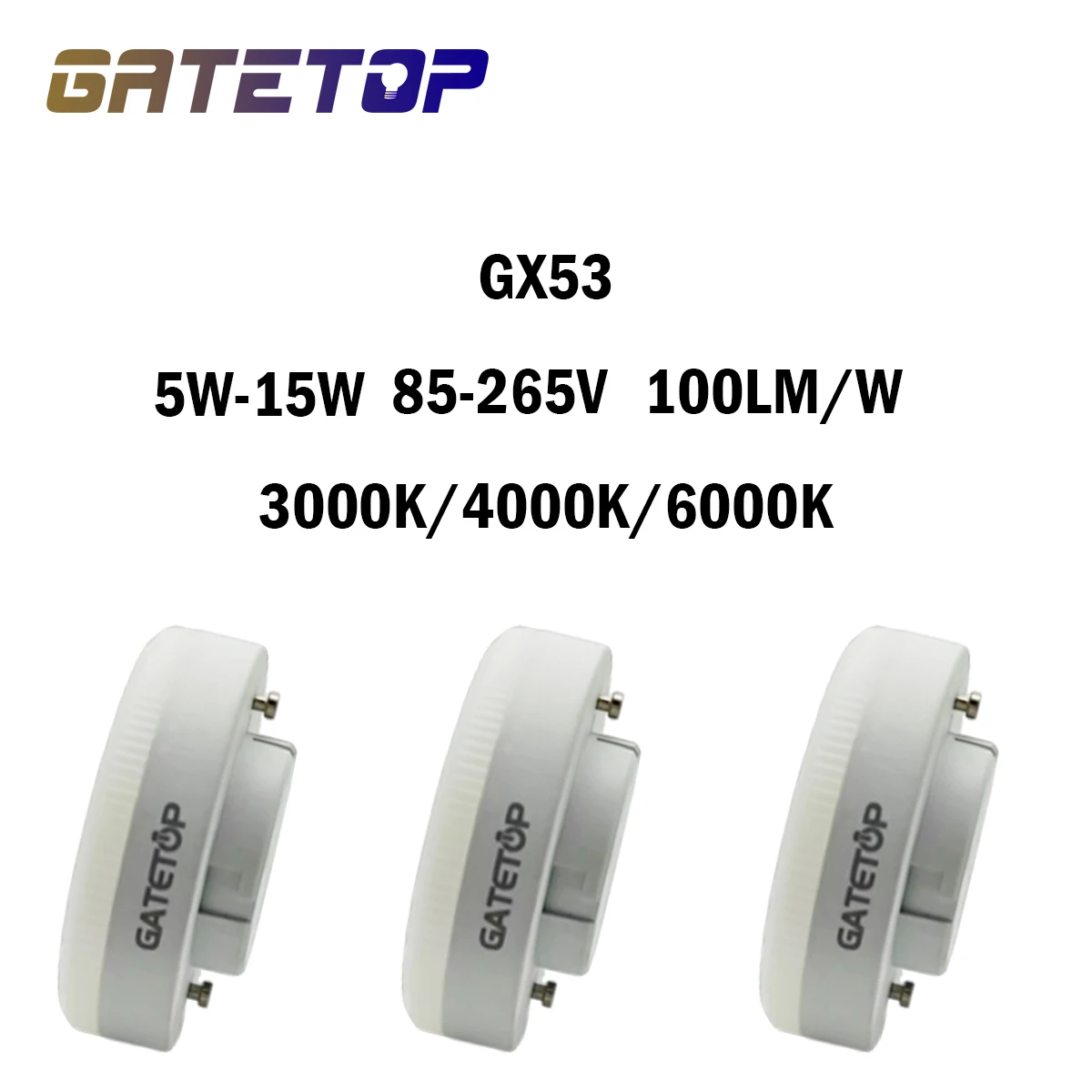 12PCS/LOT Amazon explosive LED cabinet spotlight GX53 AC85-265V high light efficiency no flickering warm white light 5W-15W
12PCS/LOT Amazon explosive LED cabinet spotlight GX53 AC85-265V high light efficiency no flickering warm white light 5W-15W