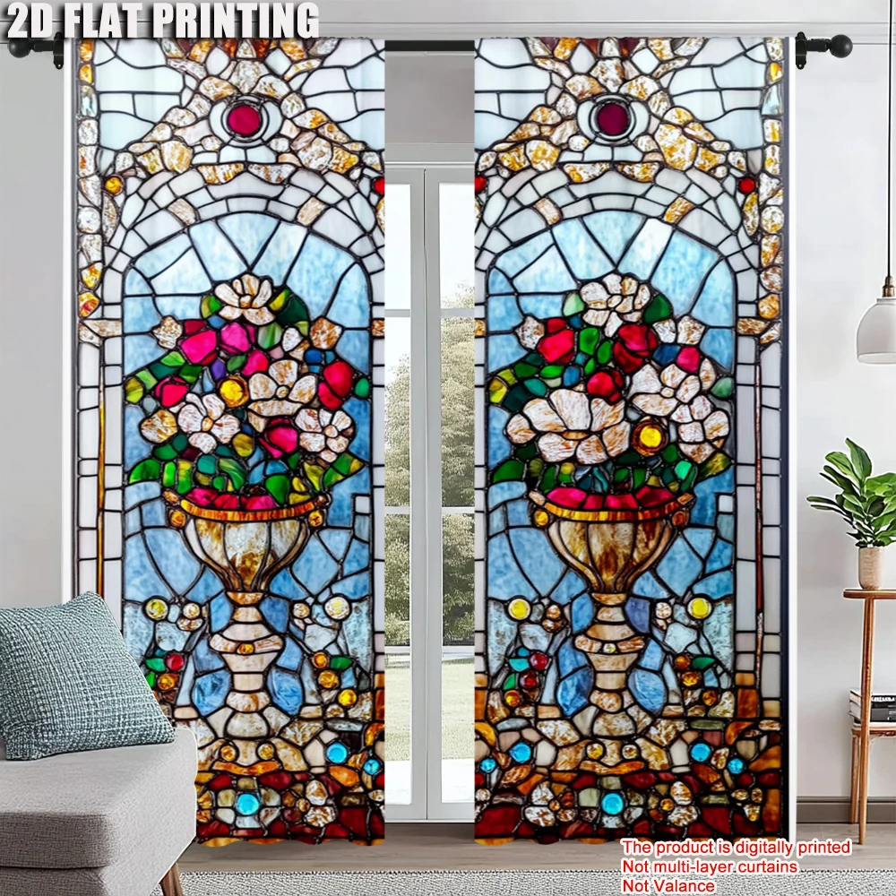 2Pcs European Chic Gothic Floral Window Curtains Privacy Protective Elegant Home Decor For Living Room And Bedroom Machine
2Pcs European Chic Gothic Floral Window Curtains Privacy Protective Elegant Home Decor For Living Room And Bedroom Machine