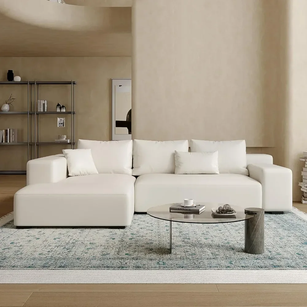 Modern Oversized Modular L Shaped Sectional Sofa Set for Living Room, Minimalist Style Comfy 4-Seat Corner Couch, Left Chaise
Modern Oversized Modular L Shaped Sectional Sofa Set for Living Room, Minimalist Style Comfy 4-Seat Corner Couch, Left Chaise