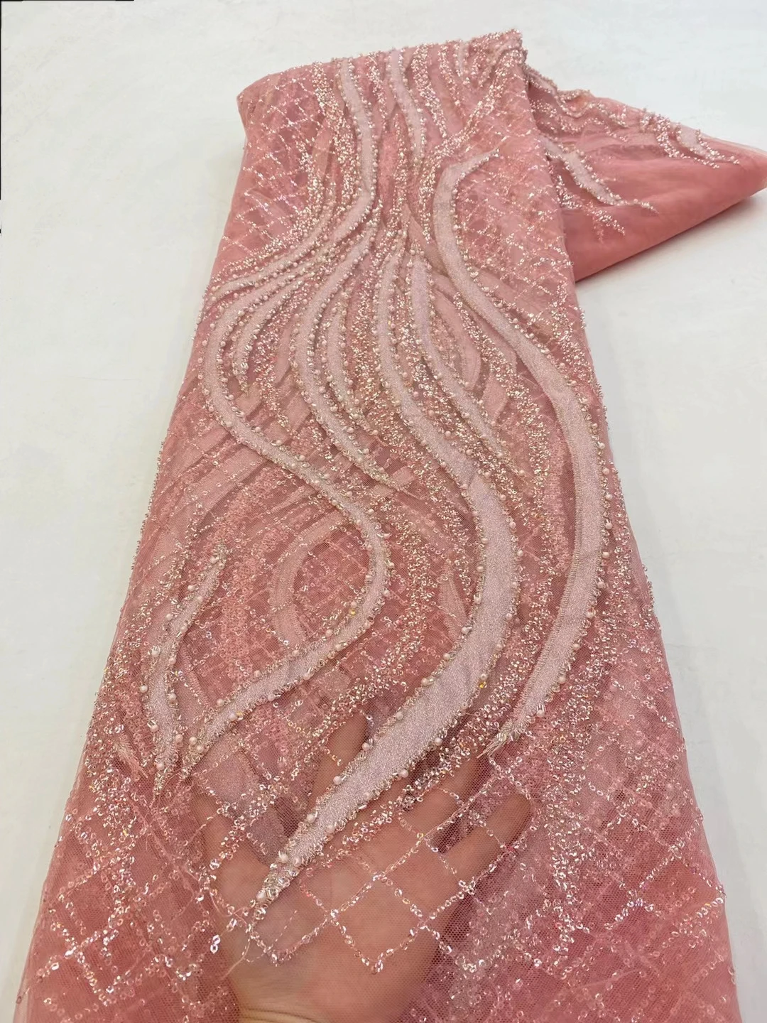 african Heavy Beads Lace Fabric 2024 High Quality Nigerian Sequins French Groom Tulle Fabric Material For Wedding Party Xz
african Heavy Beads Lace Fabric 2024 High Quality Nigerian Sequins French Groom Tulle Fabric Material For Wedding Party Xz