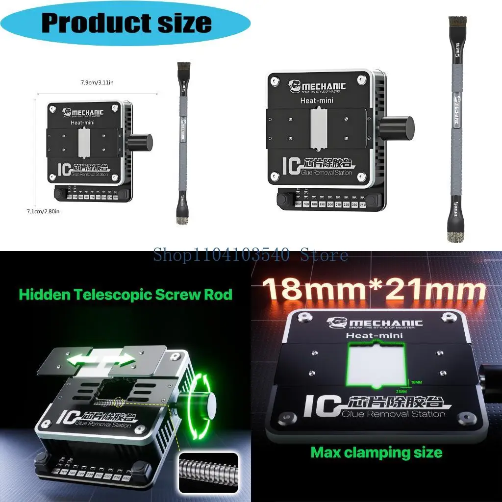 02DC Chip Heating Platform 160~250°C Temperature Ranges Hot Plate Desoldering Station Heating Soldering Plate
02DC Chip Heating Platform 160~250°C Temperature Ranges Hot Plate Desoldering Station Heating Soldering Plate