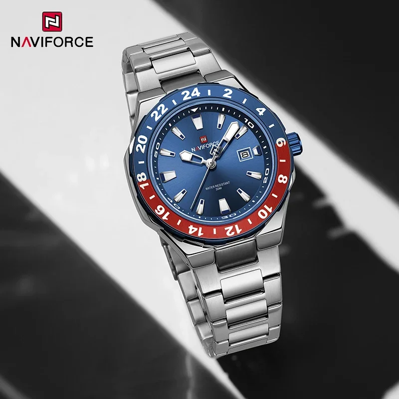 NAVIFORCE Роскошные деловые часы Спортивные кварцевые часы Светящиеся часы-календарь для мужчин Водонепроницаемые наручные часы из нержавеющей стали
NAVIFORCE Роскошные деловые часы Спортивные кварцевые часы Светящиеся часы-календарь для мужчин Водонепроницаемые наручные часы из нержавеющей стали