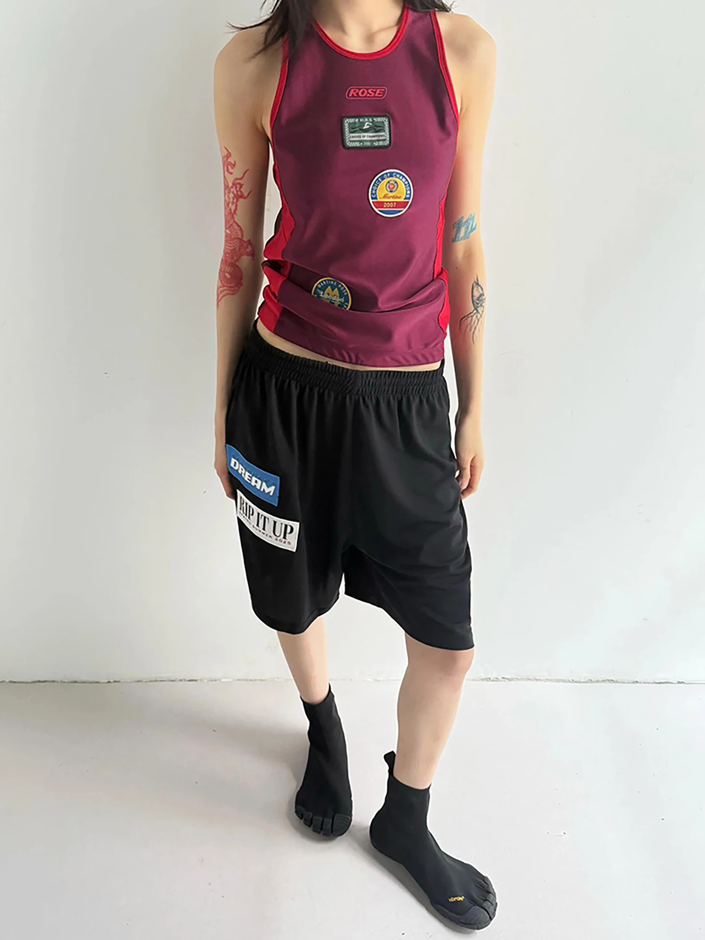 e Rose 25ss Вышитая Bae Печворк Spor orts Повседневная свободная легкая дышащая молодежная одежда длиной пять четвертей
e Rose 25ss Вышитая Bae Печворк Spor orts Повседневная свободная легкая дышащая молодежная одежда длиной пять четвертей