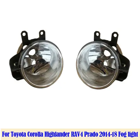 Pare-chocs avant antibrouillard pour Toyota, CorTrustHighlander RAV4, Prado 2014, 15, 16, 17, 2018