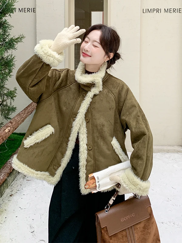 Thiened ort Lamb Fur Jaet Women's een Military Leather And Fur Inteated Warm Cotton Coat Casual Loose Sle Long Sl...
Thiened ort Lamb Fur Jaet Women's een Military Leather And Fur Inteated Warm Cotton Coat Casual Loose Sle Long Sl...