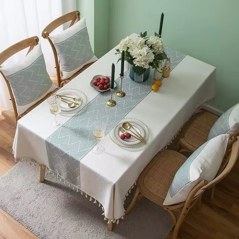 Polyester Jacquard Large Wave Fringe Tablecloth High-end Geometric Rectangular Dining Dustproof Cover Coffee Table Cloths
Polyester Jacquard Large Wave Fringe Tablecloth High-end Geometric Rectangular Dining Dustproof Cover Coffee Table Cloths