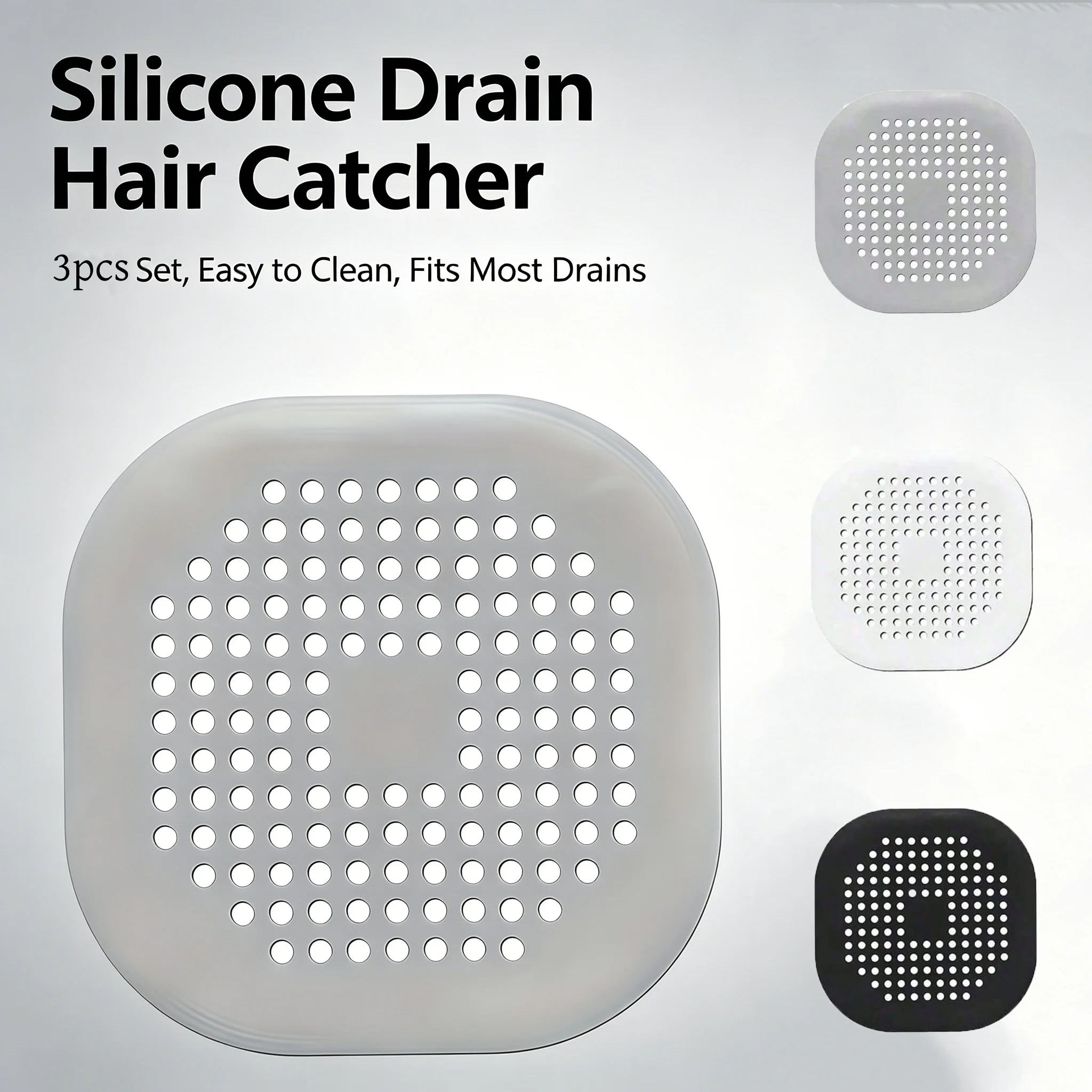 1/3Pcs Anti-Clogging Drain Filter Durable Drain Cover Strainer Universal Stopper for Bathtub Shower Kitchen Sink Floor Drain Effective Blockage Prevention Reusable Household Essential Ideal Gift for Christmas Halloween Valentine's Day Birthday Party New Y
1/3Pcs Anti-Clogging Drain Filter Durable Drain Cover Strainer Universal Stopper for Bathtub Shower Kitchen Sink Floor Drain Effective Blockage Prevention Reusable Household Essential Ideal Gift for Christmas Halloween Valentine's Day Birthday Party New Y