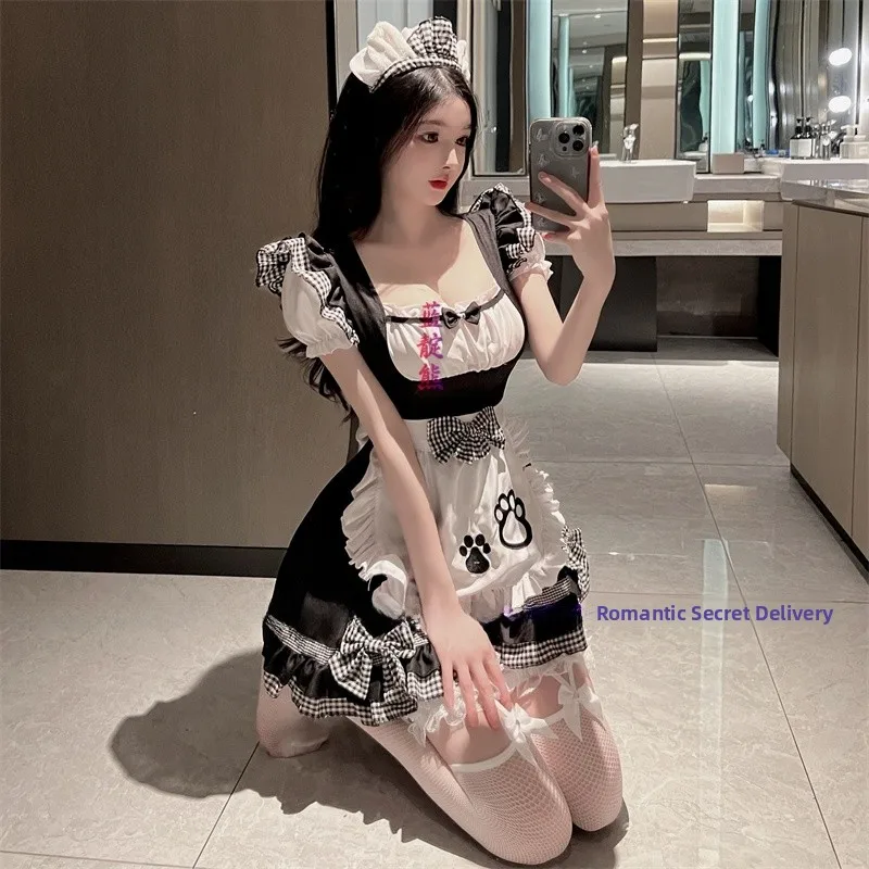 Cute Maid Uniform Lolita Dress Large Size Girl Cosplay Costume Chinoiserie Style Summer New Arrival Women's Dress
Cute Maid Uniform Lolita Dress Large Size Girl Cosplay Costume Chinoiserie Style Summer New Arrival Women's Dress