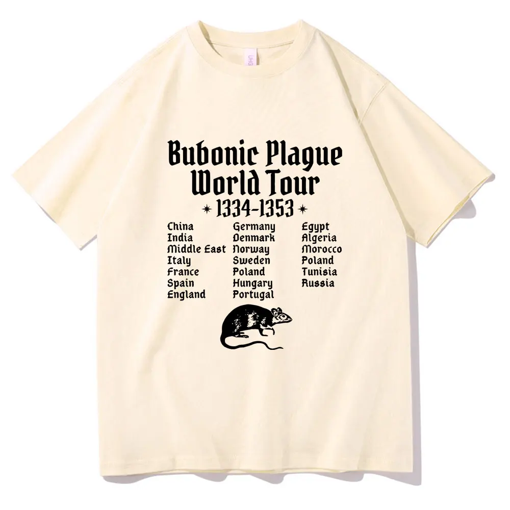 Vintage Bubonic Plague World Tour T Shirts Male Fashion Oversized T-shirt Funny Mouse Rat Meme Tshirt Men's Gothic Casual Tops
Vintage Bubonic Plague World Tour T Shirts Male Fashion Oversized T-shirt Funny Mouse Rat Meme Tshirt Men's Gothic Casual Tops