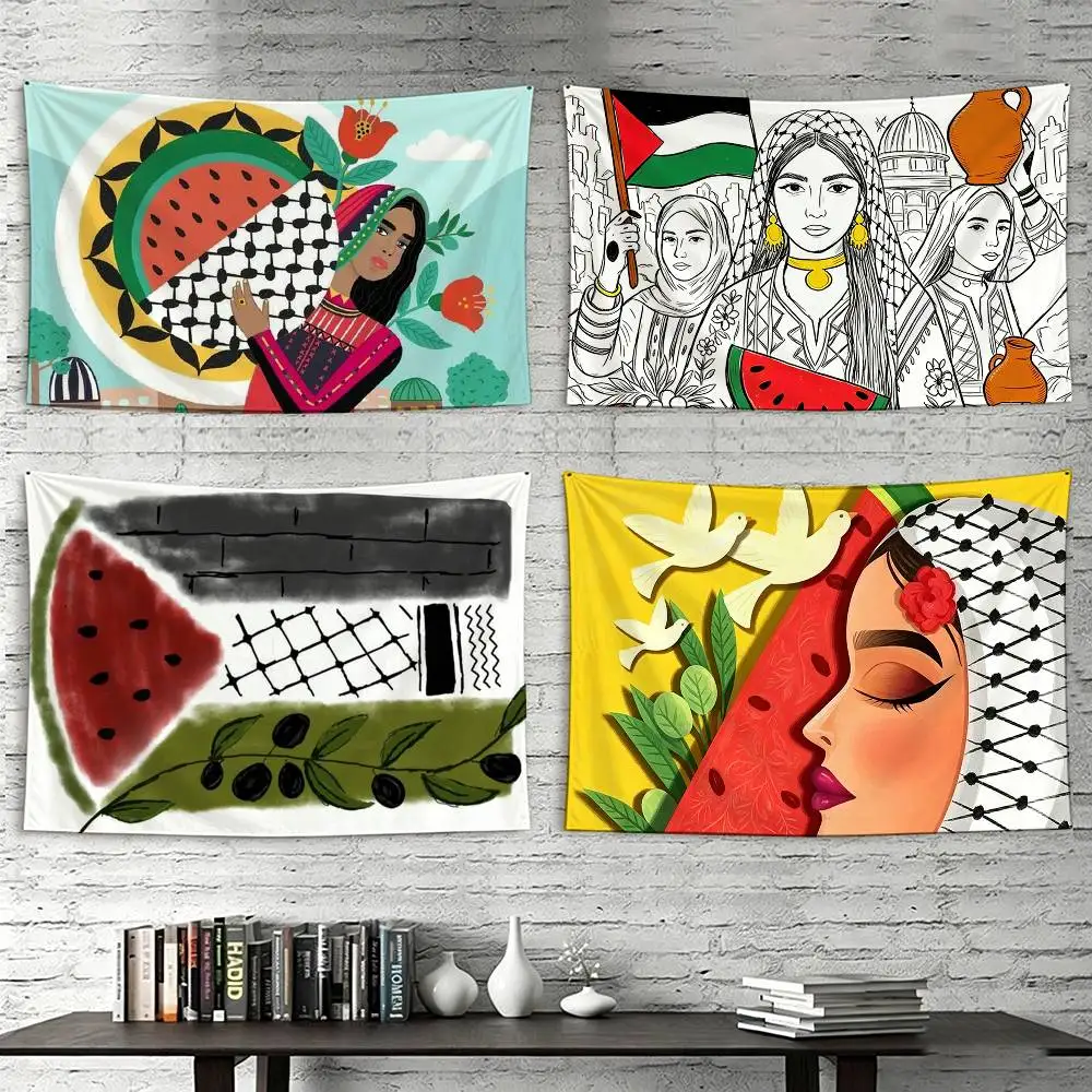 Watermelon P-PalestineS-F-Flag Flags Wall Hanging Tapestry Outdoor Garage Room Decorative flag Background Blanket
Watermelon P-PalestineS-F-Flag Flags Wall Hanging Tapestry Outdoor Garage Room Decorative flag Background Blanket