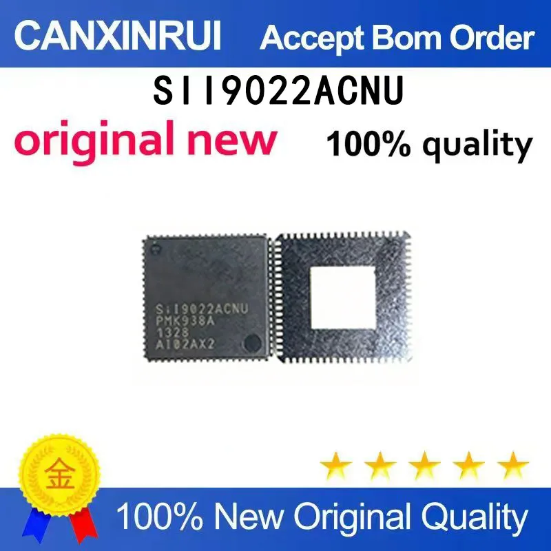 (5-100 pieces)New original SII9022ACNU SIL9022ACNU QFN72 HDMI transmission chip
(5-100 pieces)New original SII9022ACNU SIL9022ACNU QFN72 HDMI transmission chip