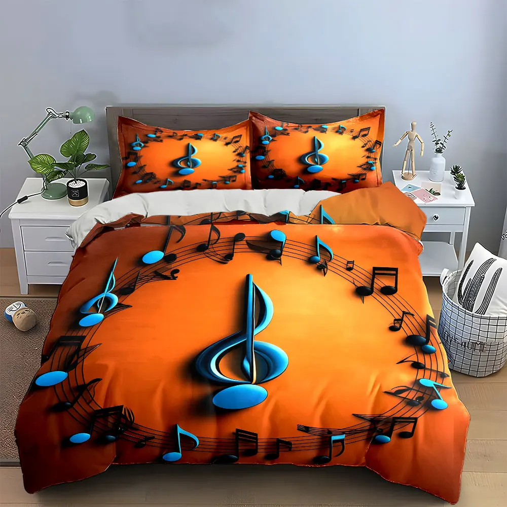 Musical Notes Themed Decoration Set Soft Comfortable Duvet Cover Bedding Set Included 1*Duvet Cover & 2*Pillowcases, gift
Musical Notes Themed Decoration Set Soft Comfortable Duvet Cover Bedding Set Included 1*Duvet Cover & 2*Pillowcases, gift