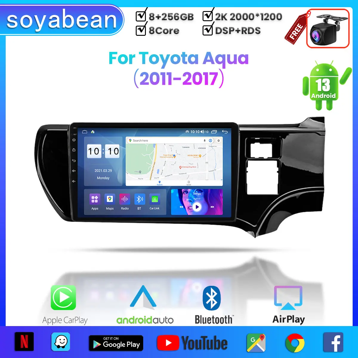 Автомобильный радиоприемник Android 13 для Toyota Aqua RHD 2011-2017, 9 дюймов 2K мультимедийный плеер с 4G Carplay DSP и 2Din GPS-навигацией.
Автомобильный радиоприемник Android 13 для Toyota Aqua RHD 2011-2017, 9 дюймов 2K мультимедийный плеер с 4G Carplay DSP и 2Din GPS-навигацией.