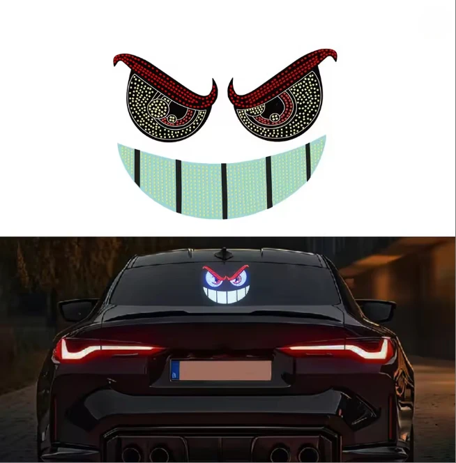 Дьявольский глаз, новый автомобильный светодиодный дисплей, декоративный светильник, глаз дьявола, персонализированная модификация, крутая атмосфера, предупредительная лампа, автомобильный аксессуар
Дьявольский глаз, новый автомобильный светодиодный дисплей, декоративный светильник, глаз дьявола, персонализированная модификация, крутая атмосфера, предупредительная лампа, автомобильный аксессуар