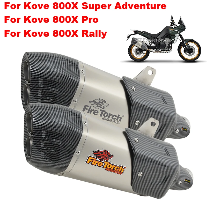 For Kove 800X 800 X Adventure Rally Pro 2023 Motorcycle Exhaust System Double Hole Escape Moto Plug and Play Muffler Middle Pipe
For Kove 800X 800 X Adventure Rally Pro 2023 Motorcycle Exhaust System Double Hole Escape Moto Plug and Play Muffler Middle Pipe