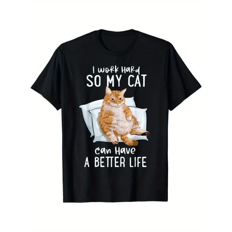 Забавная футболка для любителей кошек I Work Hard So My Cat Can Have a Better Life Футболка в подарок для женщин и мужчин Властеры домашних животных 2025 Новинка
Забавная футболка для любителей кошек I Work Hard So My Cat Can Have a Better Life Футболка в подарок для женщин и мужчин Властеры домашних животных 2025 Новинка