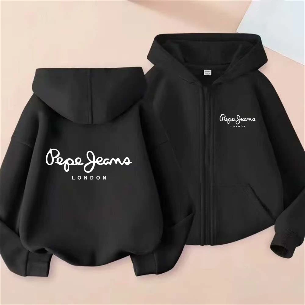 PEPE Letter Print Kids Autumn Spring Trend Pullver Hooded Zipper Sweatshirts 2-13 Years Boys Girls Casual Outfits Top Clothes
PEPE Letter Print Kids Autumn Spring Trend Pullver Hooded Zipper Sweatshirts 2-13 Years Boys Girls Casual Outfits Top Clothes
