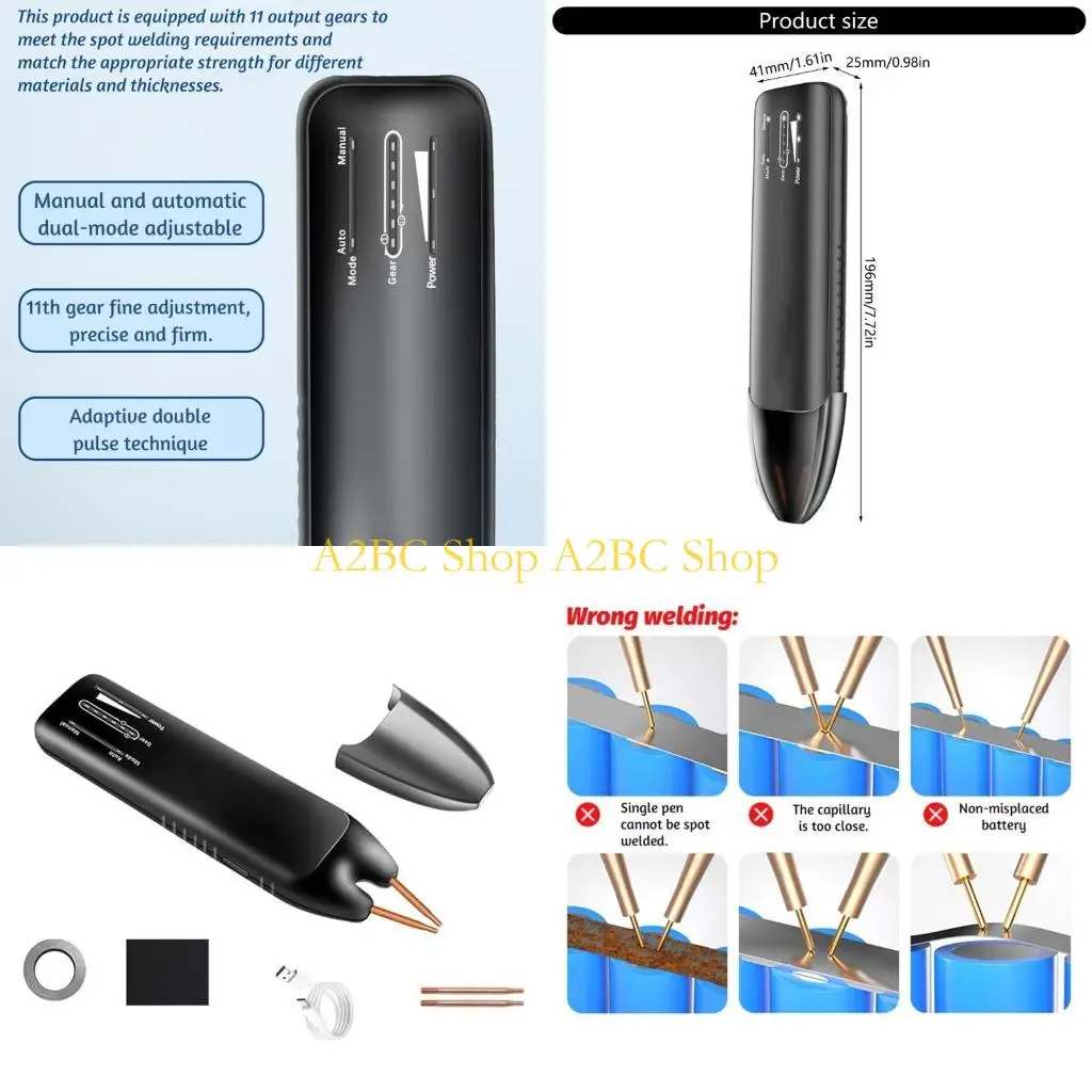 A2BC Multipurpose easy carry Spots welder Multifunction Welder for simple home Maintenance
A2BC Multipurpose easy carry Spots welder Multifunction Welder for simple home Maintenance