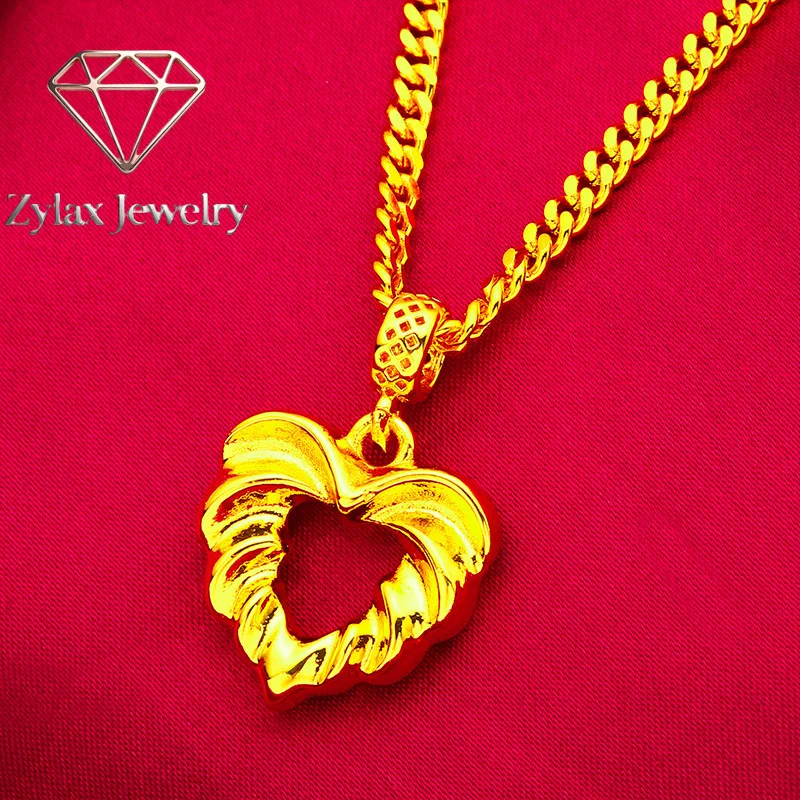 Zylax Jewelry Heart Hollow Pendant Women's 24K Gold AU999 - Eye-catching hollow heart look, sleek and elegant, for street fashio
Zylax Jewelry Heart Hollow Pendant Women's 24K Gold AU999 - Eye-catching hollow heart look, sleek and elegant, for street fashio
