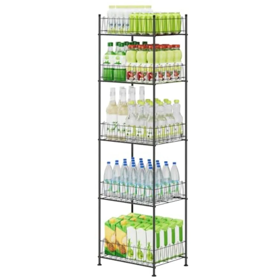 5 Tier Water Bottle Storage Rack Freestanding Metal Water Bottle Holder Shelf Organizer Drink Beverage Soda Can Organizer Stora
5 Tier Water Bottle Storage Rack Freestanding Metal Water Bottle Holder Shelf Organizer Drink Beverage Soda Can Organizer Stora
