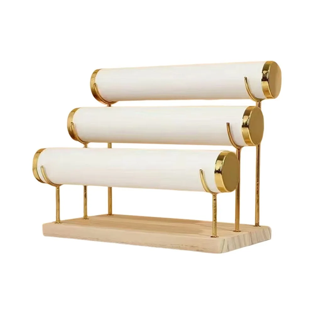 Upgraded 3 Tier Bracelet Organizer Stand Metal Wooden Necklace Storage Rack Detachable Flannel Wrap Watch Holder Women
Upgraded 3 Tier Bracelet Organizer Stand Metal Wooden Necklace Storage Rack Detachable Flannel Wrap Watch Holder Women