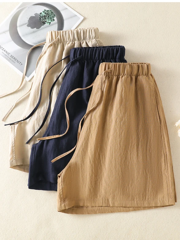 Loose High Waist Cotton Linen Wide Leg Shorts Women Summer Thin Casual Elastic Waist Small Size Linen Hot Pants
Loose High Waist Cotton Linen Wide Leg Shorts Women Summer Thin Casual Elastic Waist Small Size Linen Hot Pants