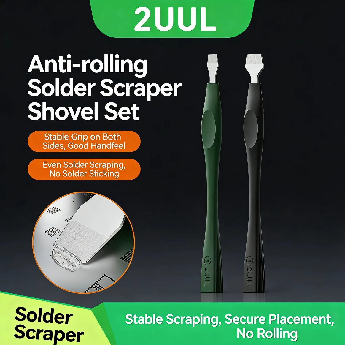 Набор лезвий 2UUL DA19 RollStop для пайки и удаления припоя с чипов ЦП, инструмент для разборки мелких деталей
Набор лезвий 2UUL DA19 RollStop для пайки и удаления припоя с чипов ЦП, инструмент для разборки мелких деталей