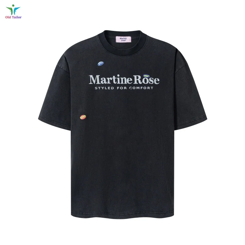 Black Martine Rose High Street Washed Letter Print T-Shirt High-Quality Men's & Women's Summer Tops
Black Martine Rose High Street Washed Letter Print T-Shirt High-Quality Men's & Women's Summer Tops