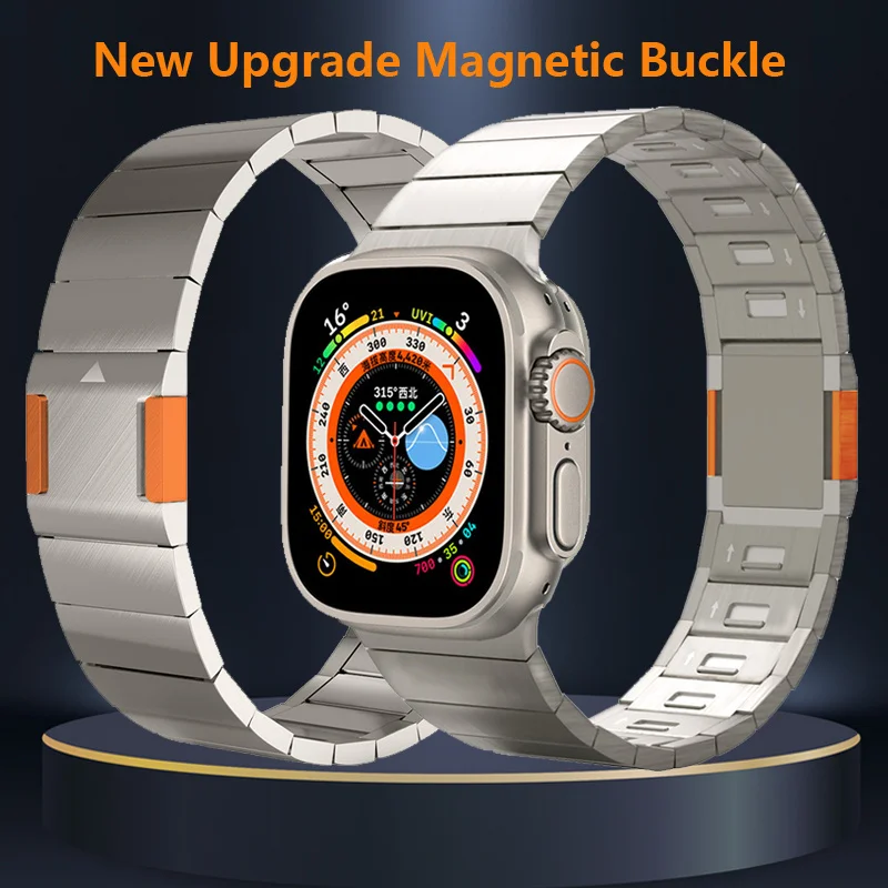 Ремешок из нержавеющей стали для Apple Watch Ultra 2, регулируемый браслет с магнитной застежкой, 49 мм, 9, 8, 7, 45 мм, 44 мм, 42 дюйма
Ремешок из нержавеющей стали для Apple Watch Ultra 2, регулируемый браслет с магнитной застежкой, 49 мм, 9, 8, 7, 45 мм, 44 мм, 42 дюйма