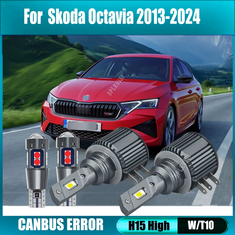 H15 Main Beam Headlight LED DRL Canbus Bulbs reduce errors on the dashboard For Skoda Octavia 2013 2014 2015 2016 2017 2018-2024 
H15 Main Beam Headlight LED DRL Canbus Bulbs reduce errors on the dashboard For Skoda Octavia 2013 2014 2015 2016 2017 2018-2024