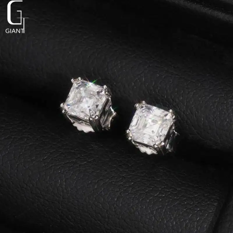 Hot Sale 5*5MM Asscher Cut Moissanite Stud Earring 925 Silver Earring HipHop Iced Out Moissanite Stud Earrings Pass Diamond Test
Hot Sale 5*5MM Asscher Cut Moissanite Stud Earring 925 Silver Earring HipHop Iced Out Moissanite Stud Earrings Pass Diamond Test