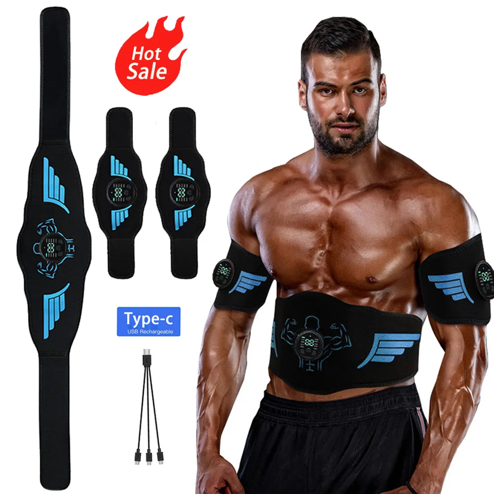 EMS Abdominal Toning Belt Muscle Toner Abs Trainer Electric USB Recharge Body Waist Massager Weight Loss Fitness Equiment Unisex
EMS Abdominal Toning Belt Muscle Toner Abs Trainer Electric USB Recharge Body Waist Massager Weight Loss Fitness Equiment Unisex