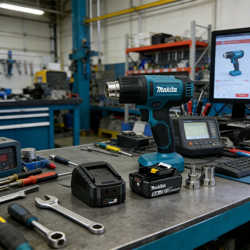 Genuine Makita18V hot air gun DHG181 industrial high-power baking gun 150°C to 550°C small film special heat shrink film blower
Genuine Makita18V hot air gun DHG181 industrial high-power baking gun 150°C to 550°C small film special heat shrink film blower