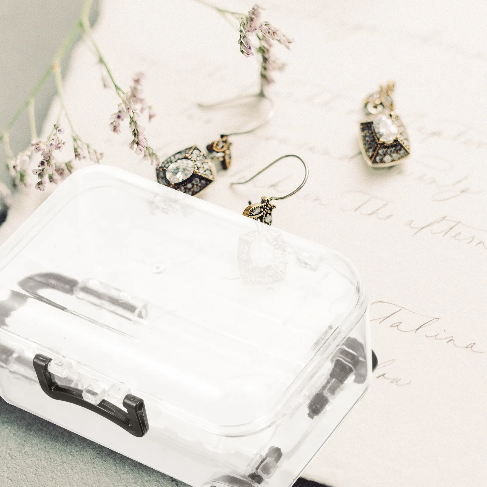 2Pcs Jewelry Storage Boxes Plastic Creative Suitcase Design Large Capacity Transparent Jewelry Holder Storage Case for Home and
2Pcs Jewelry Storage Boxes Plastic Creative Suitcase Design Large Capacity Transparent Jewelry Holder Storage Case for Home and