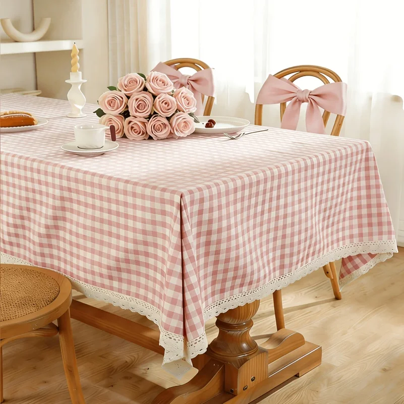 Fresh Plaid Tablecloth, Romantic Valentine's Day Table Cover, Waterproof Decor for Kitchen Restaurant Picnic Wedding
Fresh Plaid Tablecloth, Romantic Valentine's Day Table Cover, Waterproof Decor for Kitchen Restaurant Picnic Wedding