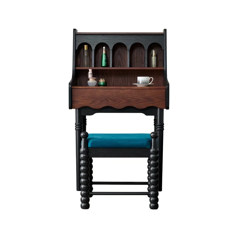 French medieval ash wood solid wood dresser, high-end bedroom small apartment retro style princess style makeup table
French medieval ash wood solid wood dresser, high-end bedroom small apartment retro style princess style makeup table