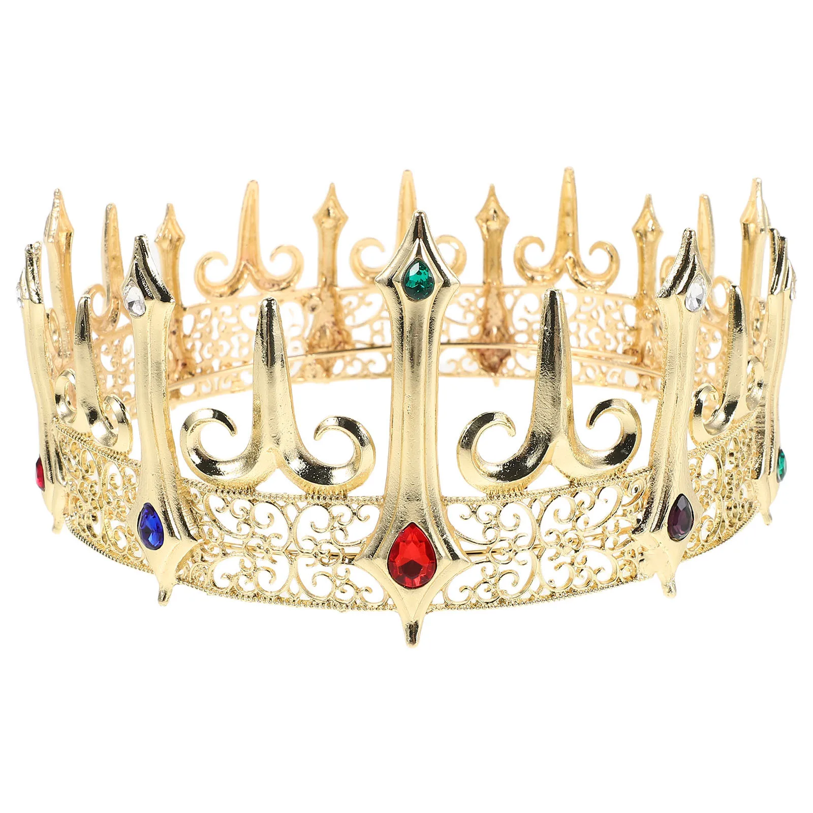 Alloy Gothic Crown for Men Featuring Shiny Rhinestones Headwear for Masquerade Medieval Cosplay Costume Party Night
Alloy Gothic Crown for Men Featuring Shiny Rhinestones Headwear for Masquerade Medieval Cosplay Costume Party Night