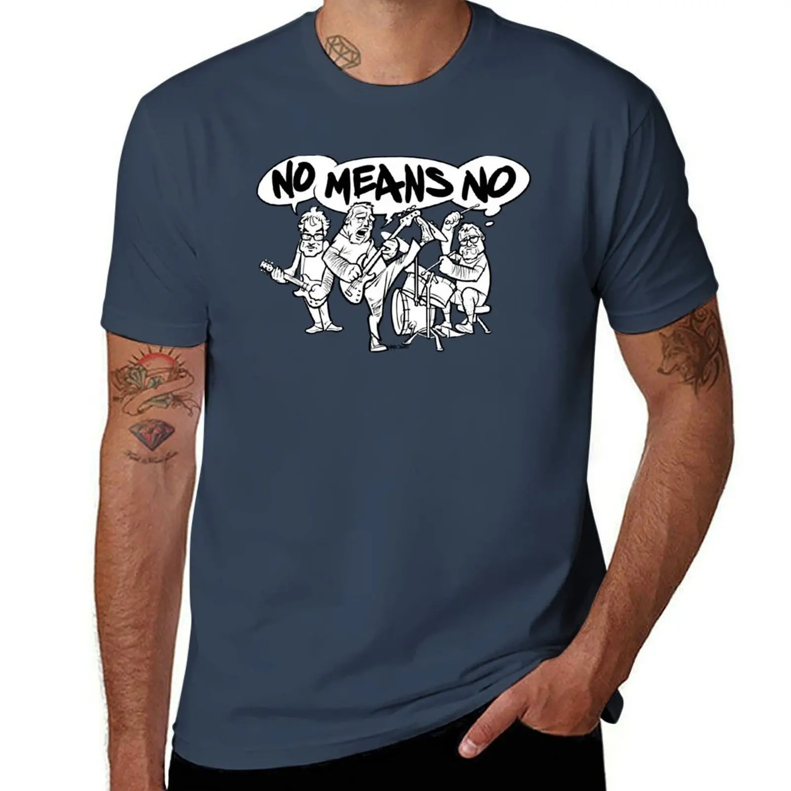 NoMeansNo Cartoon T-Shirt Soft Anti-Shrink Cotton Tee
NoMeansNo Cartoon T-Shirt Soft Anti-Shrink Cotton Tee