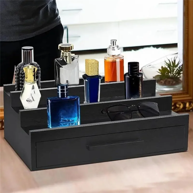 ABWR-Perfume Organizer Tray Fragrance Rack Three-Layer Perfume Holder Fragrance Display Black Perfume Organizer With Drawers
ABWR-Perfume Organizer Tray Fragrance Rack Three-Layer Perfume Holder Fragrance Display Black Perfume Organizer With Drawers