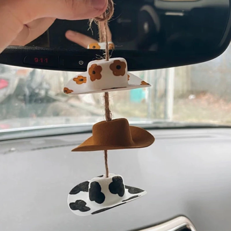 Cowboy Hat Car Decoration Countryside Rearview Mirror Decoration Car Decoration Cute Handmade Felt Mini Hat Decorations Pendant
Cowboy Hat Car Decoration Countryside Rearview Mirror Decoration Car Decoration Cute Handmade Felt Mini Hat Decorations Pendant