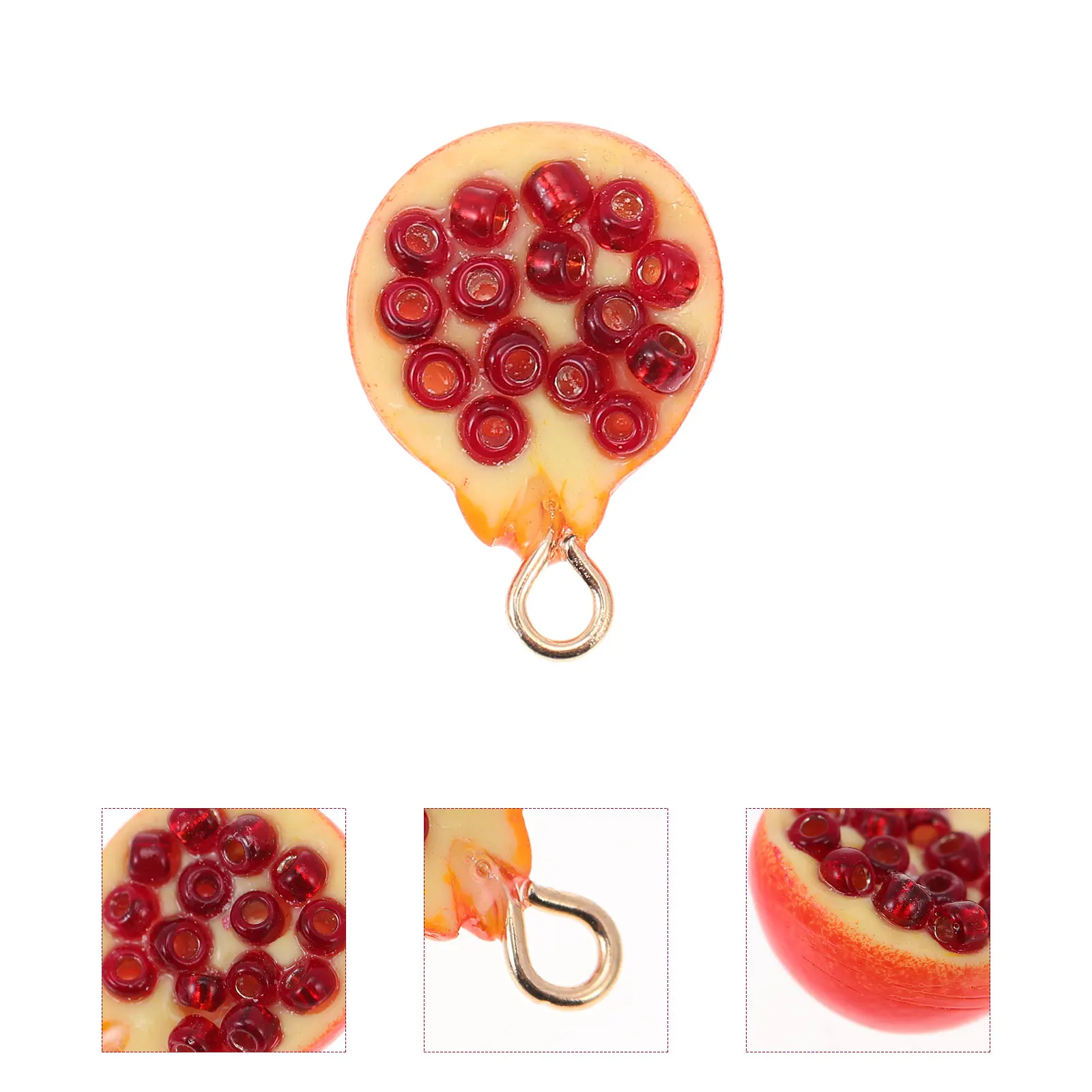 4 Pcs Painted Resin Pendant Earrings DIY Jewelry Making Charms Pomegranate Opening Lightweight Durable Accessories Craft Beads
4 Pcs Painted Resin Pendant Earrings DIY Jewelry Making Charms Pomegranate Opening Lightweight Durable Accessories Craft Beads