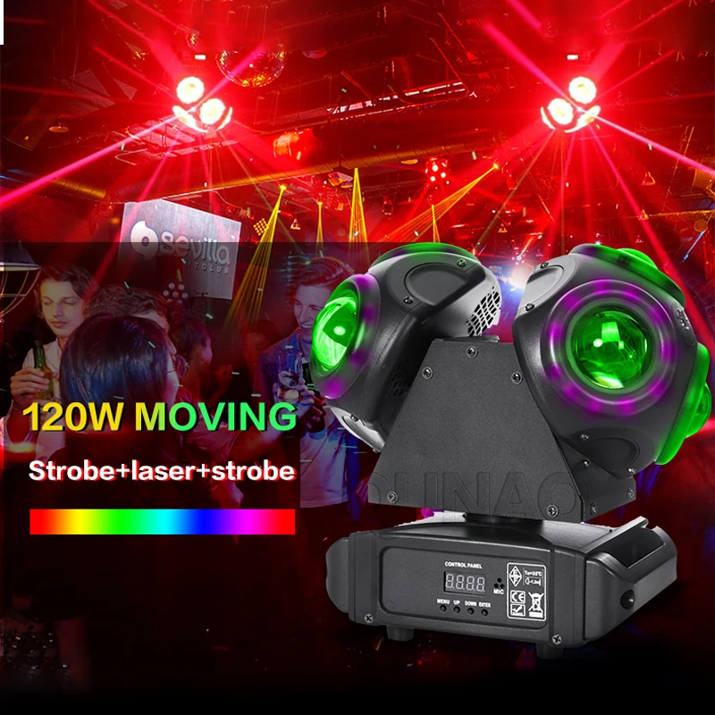 LED Disco Moving Head Lights 120W 6-Beams DMX512 Strobe Light RGBW Sound Dynamic Dj Stage Wedding Party Lighting
LED Disco Moving Head Lights 120W 6-Beams DMX512 Strobe Light RGBW Sound Dynamic Dj Stage Wedding Party Lighting