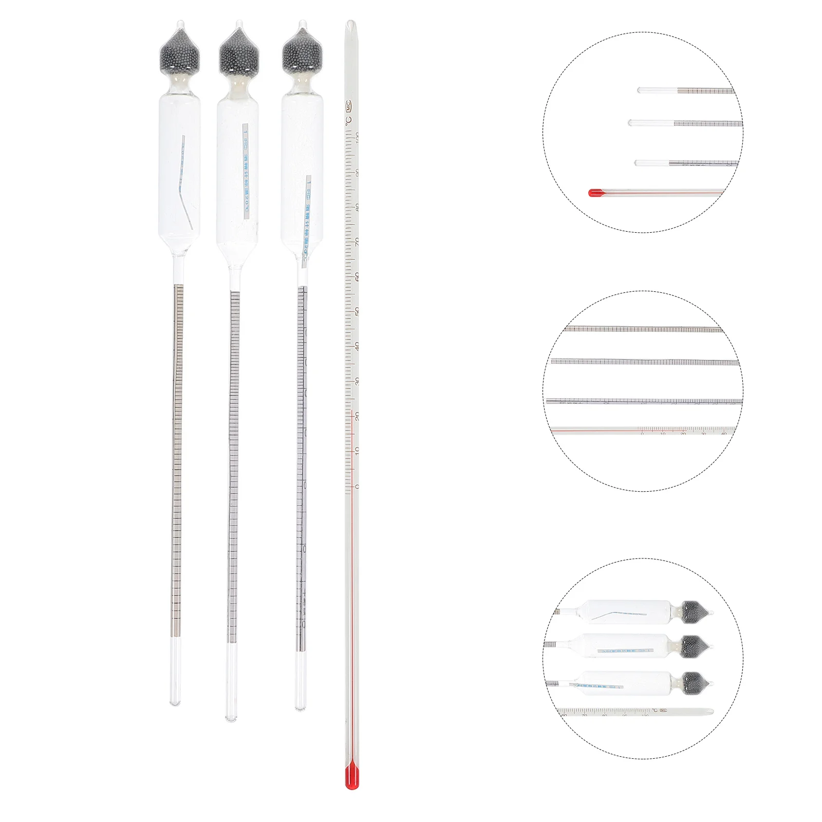 1Set Glass Alcohol Hydrometer Practical and Safe for Home Brewing and Wine Testing Kits Brewing Thermometer Alcohol Hydrometer
1Set Glass Alcohol Hydrometer Practical and Safe for Home Brewing and Wine Testing Kits Brewing Thermometer Alcohol Hydrometer