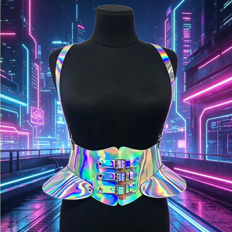 A Fashion Women's One Shoulder Vest Pu Leather Cool Style Slim Lace-up Nightclub Stage Role Playing Costume Cosplay Accessories
A Fashion Women's One Shoulder Vest Pu Leather Cool Style Slim Lace-up Nightclub Stage Role Playing Costume Cosplay Accessories
