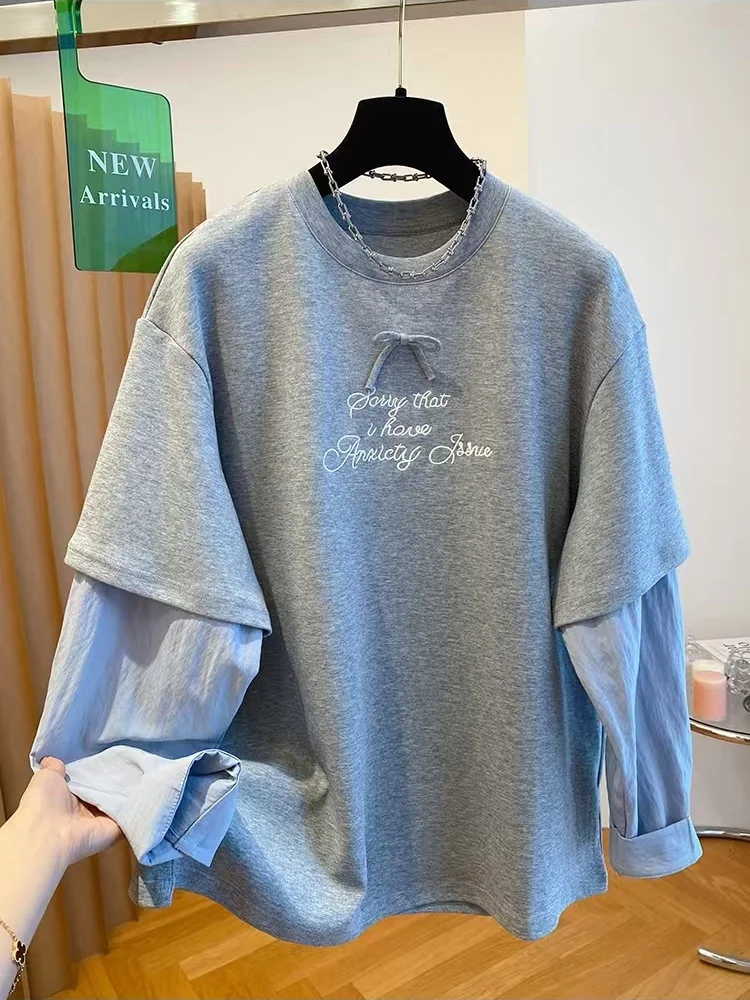 plus Size Women's Long Sleeve T-Shirt Knot round Neck Loose Fit Spring Autumn Casual Style Printed Fabric ...
plus Size Women's Long Sleeve T-Shirt Knot round Neck Loose Fit Spring Autumn Casual Style Printed Fabric ...
