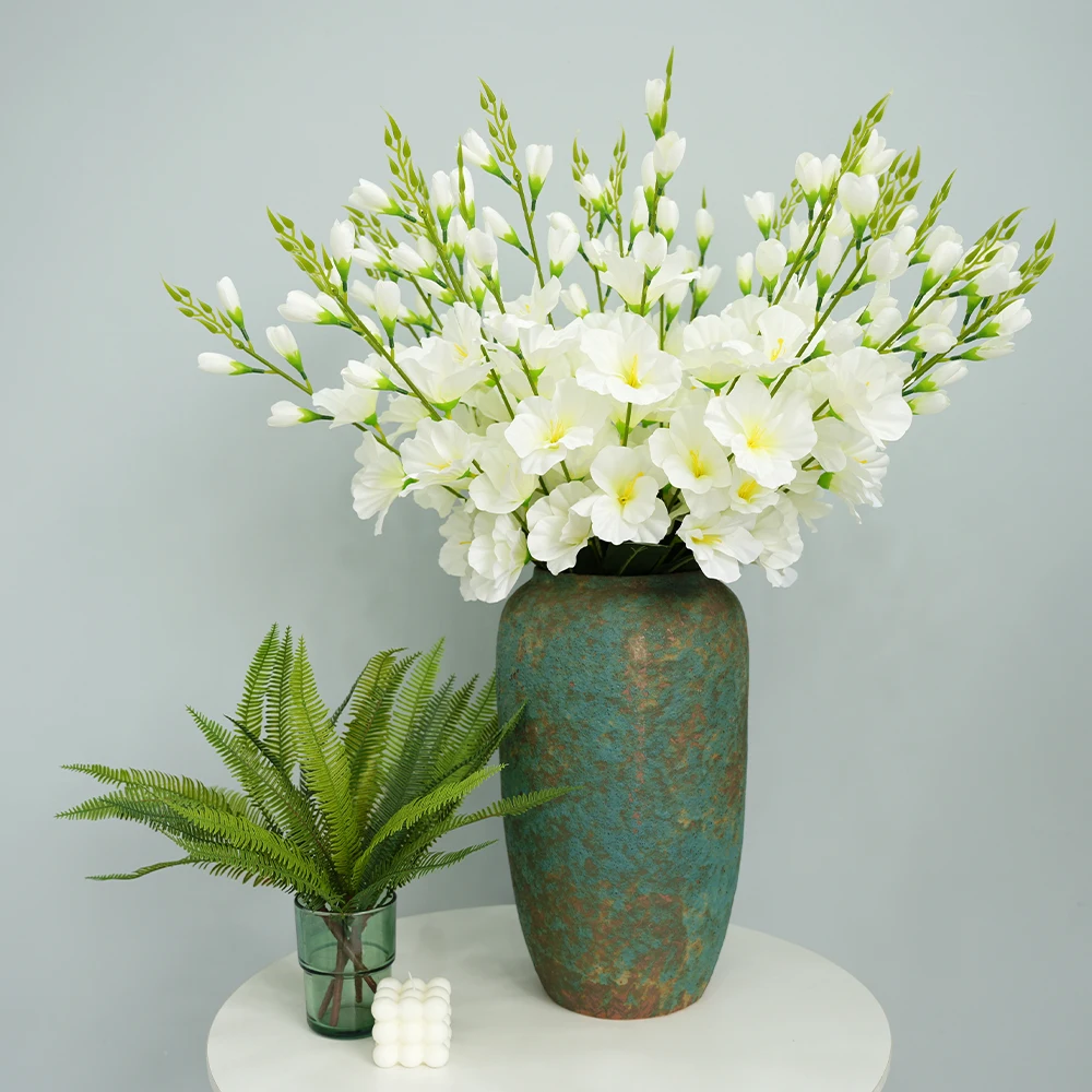 Large 5 Forks White Gladiolus Artificial Flowers Gladiolus Flowers Bouquet Faux Flowers for New Year Wedding Home Party Floral
Large 5 Forks White Gladiolus Artificial Flowers Gladiolus Flowers Bouquet Faux Flowers for New Year Wedding Home Party Floral