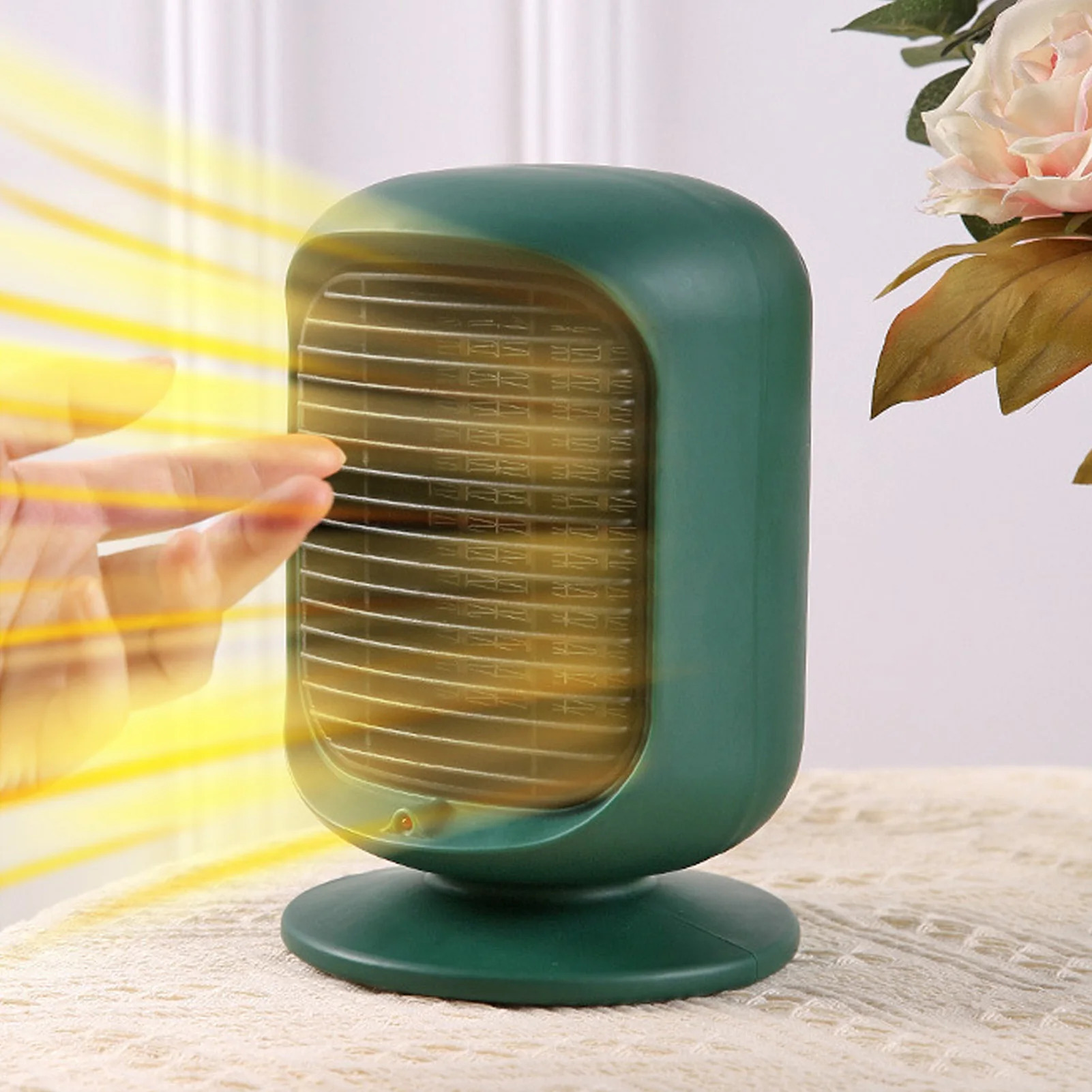 Энергоэффективный обогреватель мощностью 600 Вт с быстрым нагревом, темно-зеленый электрический настольный обогреватель для внутреннего использования в домашнем офисе или спальне
Энергоэффективный обогреватель мощностью 600 Вт с быстрым нагревом, темно-зеленый электрический настольный обогреватель для внутреннего использования в домашнем офисе или спальне