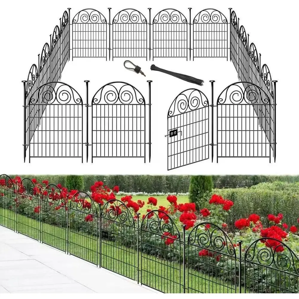 36 Tall Metal Garden Fence with Gate, 14 Panels, 30.6 ft Long, Suitable for Dogs and Small Animals
36 Tall Metal Garden Fence with Gate, 14 Panels, 30.6 ft Long, Suitable for Dogs and Small Animals