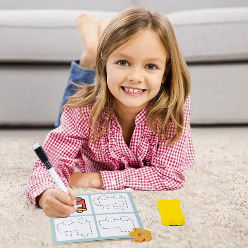Tracing Book Reusable Tracing Books For Kids Ages 3-5 Novelty Stick Figure Drawing Exercise Card Preschool Learning Workbook For
Tracing Book Reusable Tracing Books For Kids Ages 3-5 Novelty Stick Figure Drawing Exercise Card Preschool Learning Workbook For